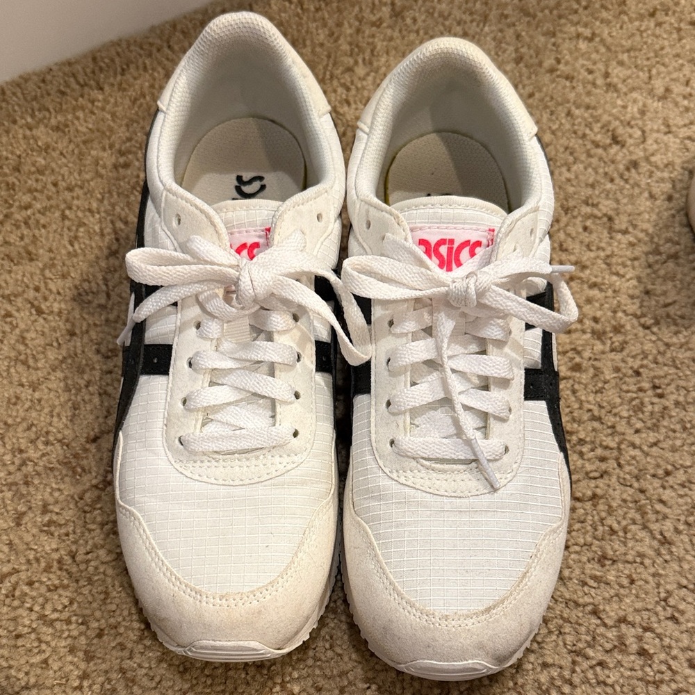 Asics White and Black women’s Sneakers
